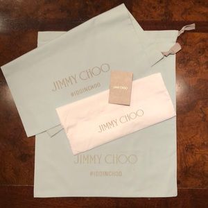 💯 authentic- new- Jimmy Choo dust bag bundle!!